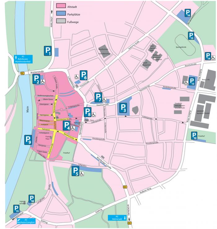 Parkplatzplan Innenstadt